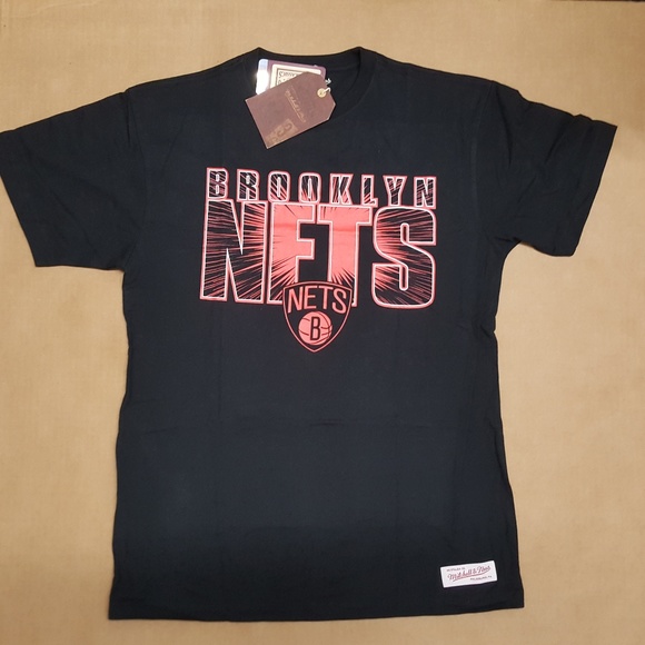 Mitchell & Ness Other - Mitchell & Ness Brooklyn Nets Black Red Tee size L
